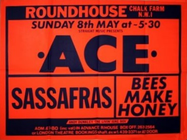 Poster for Roundhouse gig, 8 May 1977